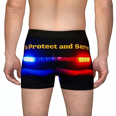 Police Underwear Law Enforcement Men's Boxers Novelty Underwear • $27.37