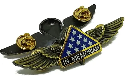 USMC US NAVY MARINE CORPS PARACHUTE JUMP WING Antique IN MEMORIAM PIN BADGE • $19.99