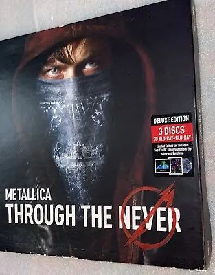 Metallica Through The Never Blu-ray Box Set Lithograph Bandana Hologram 3D • $200