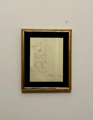 Walt Disney - Micky Mouse Cartoon Drawing Signed • $425