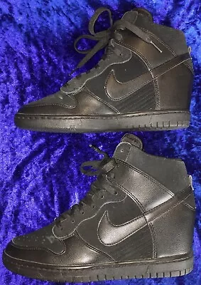 Nike Dunk Sky Hi High Triple Black Women’s Shoes Us 9 Eur 40.5 528899-004 • $135