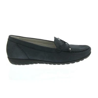 £110.39 • Buy Waldläufer Hesima, Moccasin, Denver (Nubuck Leather), Navy(Blue), Width H
