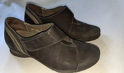 MEPHISTO Air Jet Womens 6 Black Leather Loafers Comfort Walking Shoes • $23.50