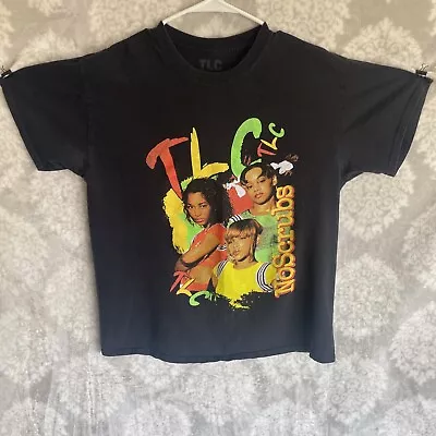 TLC No Scrubs Black T-Shirt Vintage Retro Adult Large (C3) • $9.74