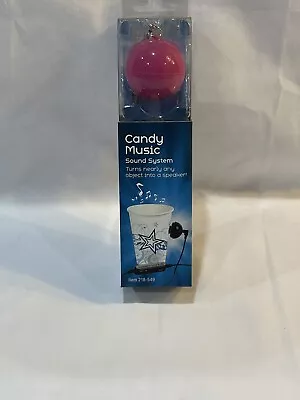 Candy Music Sound System - NEW 218-549 PINK Speaker Audio FREE Shipping • $12.50