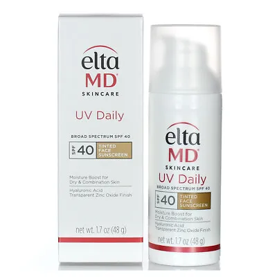 Elta MD Tinted UV Daily Broad Spectrum SPF 40 1.7oz/48g NEW IN BOX • $31.91