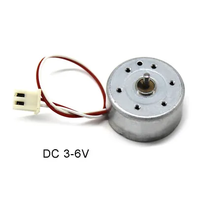 Miniature Small Motor High Speed DC 3-6V Electric Motor White Terminal Wire • $1.95