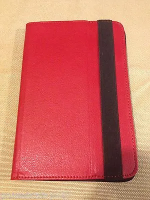 Visual Land Prestige 7  Folio Tablet Case (Red) • $9.40