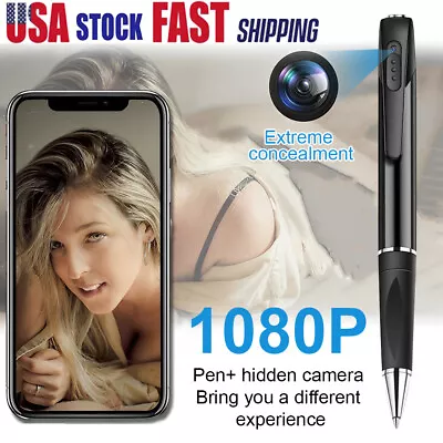 Pocket Pen Camera 1080P HD Mini Body Clip Video Recorder DVR Security Camera USA • $22.28