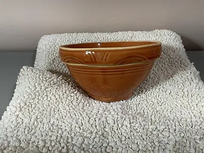 Vintage Original McCoy Stoneware Pumpkin #7 Mixing Bowl 1930's • $18