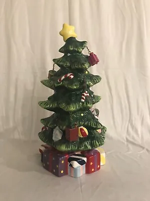 Musical 10.5  Tall Christmas Tree W/Dangling Ornaments  JINGLE BELLS  • $20