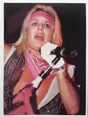 Motley Crue Vince Neil Live Vintage 1980's Magazine Pinup Poster Clipping • $8.99