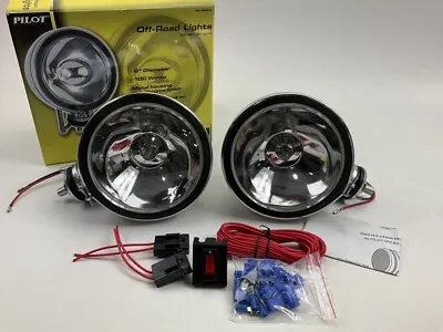 Pilot NV802CP  6  2x100W Round Chrome Housing Driving Beam Lights • $49.99