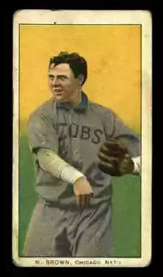 1909 T206 Mordecai Brown Cubs Shirt - VG (Sweet Caporal) • $742.50
