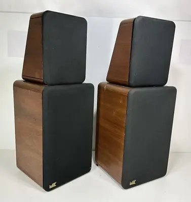 Pair Of 1980's Miller & Kreisel M&K S-1B ~ Oak Bookshelf Monitor Speakers #2 • $449.88