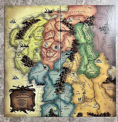 REPLACEMENT GAME BOARD For RISK Lord Of The Rings The Middle Earth Conquest Game • $17.99