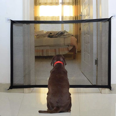 £13.90 • Buy Magic Gate, Portable Folding Stair, Pet Isolation Net Safety Gate- 110X72Cm