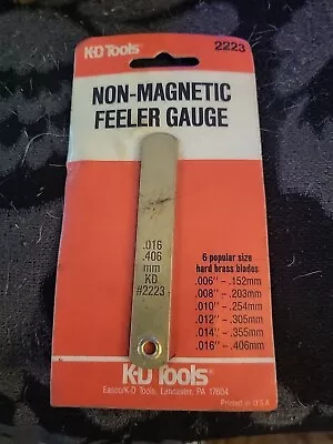 KD Non-Magnetic Feeler Gauge #2223 (0.006-0.016 )-Made In USA! • $14.99