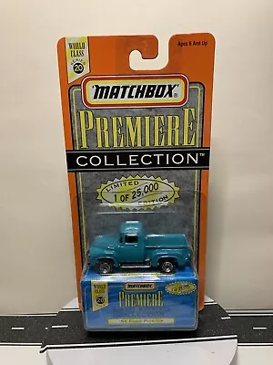 Matchbox Premiere Street Machines ‘56 Ford Pick-Up Truck Aqua/Teal Blue - NIP • $13.95