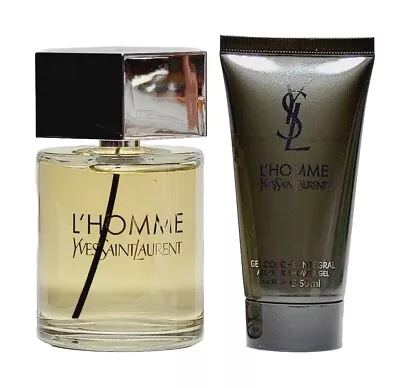 YSL L'Homme Eau De Toilette 3.3oz Cologne & Shower Gel 1.6oz Yves Saint Laurent • $84.59