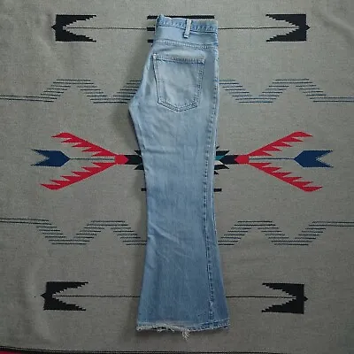 VTG 1970s Levi's Bellbottom Light Wash Denim Jeans USA Made • $150