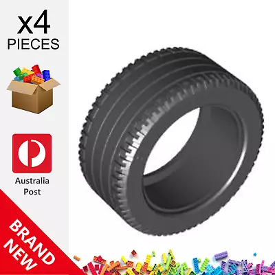 4x Genuine LEGO™ Black Tyre / Tire81.6 X 36 R Technic Straight Tread 1825 56907 • $59.90