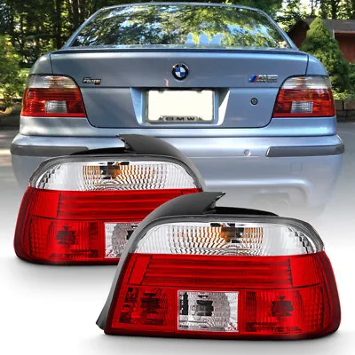 1997-2000 BMW E39 5-Series  FACTORY STYLE  Red Reflector Tail Lights Lamps Pair • $64.95