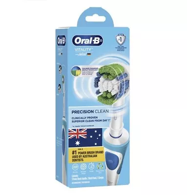 Oral-B Vitality Precision Clean Electric Toothbrush - White/Blue • $40