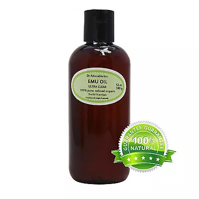 $14.89 • Buy Ultra Clear Emu Oil By Dr.adorable 100% Pure Organic Natural   2 Oz Up To 7 Lb
