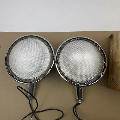 Vintage Automobile Tractor Spotlight Lamp Lights UNTESTED • $37.50