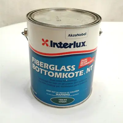 Interlux Fiberglass Bottomkote NT Dual Resin Technology Marine YBB359 Green 1 GL • $99.99