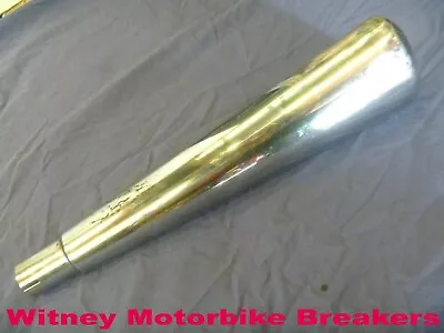 £29.99 • Buy Oval Megaphone Vintage Style Exhaust Silencer Muffler Can Approx 18  Long Ref 2