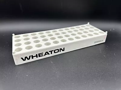 WHEATON Polypropylene 48-Position 15.5mm ID Vial Rack Holder 868804 (1/Pack) • $12.59