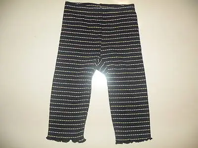 $6.99 • Buy Gymboree Petite Mademoiselle Navy Stripe Leggings 6-12 Nwot