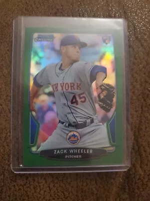 2013 Bowman Chrome Zack Wheeler Green Refractor Rc #/75 Mets Phillies  • $14.99