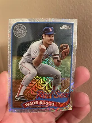 WADE BOGGS Mojo Refractor Silver Pack 2024 Topps Series 1 T89C-36 Red Sox • $1.40