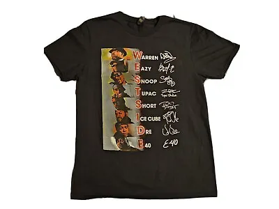 Westside T Shirt Mens Medium Warren  Eazy Snoop Tupac Short Ice Cube Dre E40 • $11.99