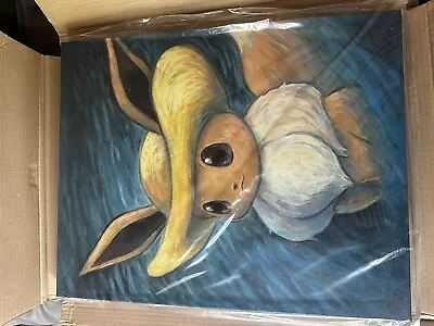 Pokemon Center X Van Gogh Museum: Eevee Self Portrait Canvas Wall Art ✅ • £80