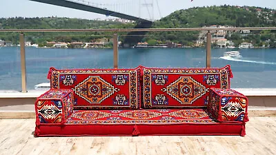 Arabic Floor Couch Turkish Floor Cushion Sofa Vintage Sofa Mid Century • $419