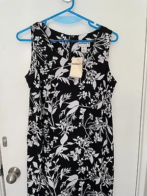 Maxi Dress Black And White Size 14 By Millers Bnwt Xmas/party Occasion • $15