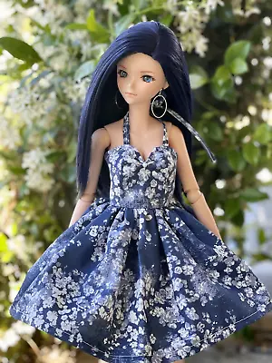 Abigail Wig In Raven Blue 8.5-9” Wig For 1/3 Scale BJD Or Smart Doll • $22.95