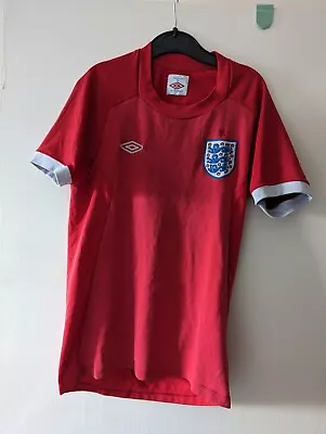 £5.99 • Buy ENGLAND 2010 Away Football Shirt South Africa Umbro Red Boys Youth 146 Small S