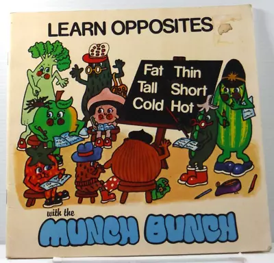 Learn Opposites With The Munch Bunch By Giles Reed 1982 Vintage Children's Book • $16.06