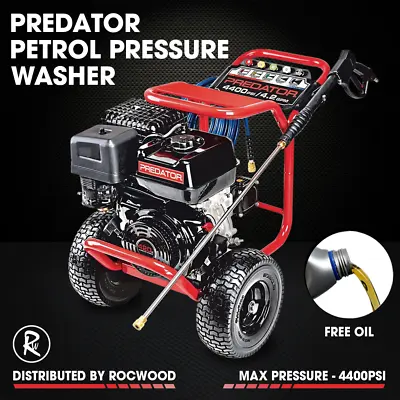 Petrol Pressure Washer PREDATOR 4400PSI Recoil Start 420cc Jet Plus Free Oil • £649.99