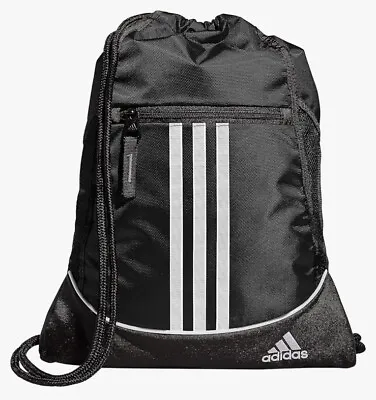 Adidas Sack Pack Alliance II Athletic Soccer Sports Bag Black NWT • $18.99