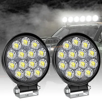 LED Work Light Spot Lights Truck Off Road Tractor Camper Van SUV 12V 24V Round • £10.99