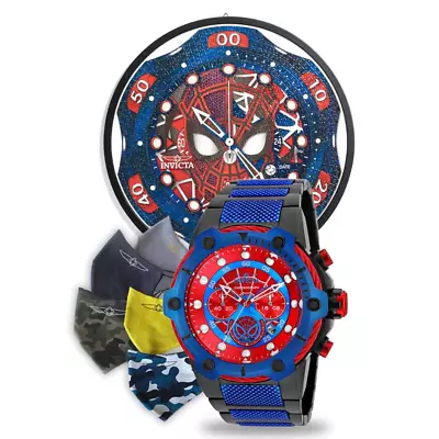 Invicta Marvel Spiderman Men's 52mm Limited Chronograph Watch Bundle 25782 • $143.42