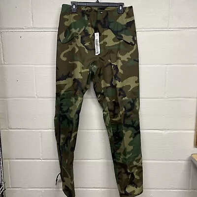 Military Trousers Cold Weather Camo Woodland Goretex Size Small Long • $29.99