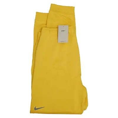 Nike Therma-FIT Yoga Pants Men's Size L Yellow Gold Sweatpants Athletic Stretch • $51.20