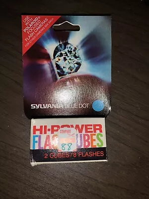 Sylvania Blue Dot Hi-Power Flash Cubes 2 Cubes 8 Flashes • $8